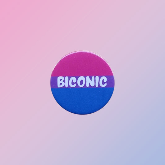 Biconic Bisexual Pride Pin