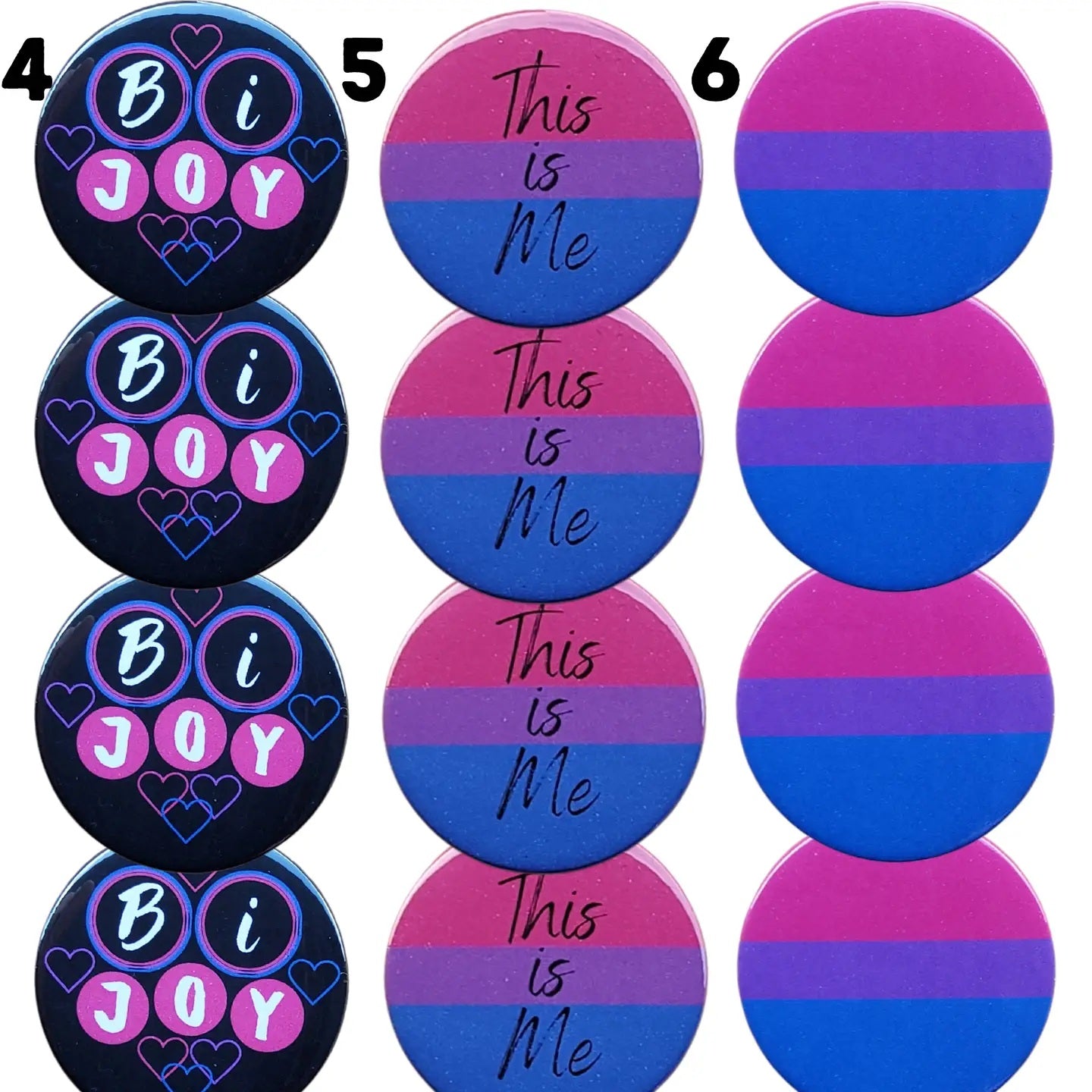 Bisexual Badges Bi Badges Pride Pin Badges