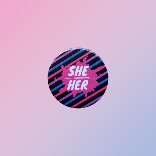 Bisexual She Her Pin