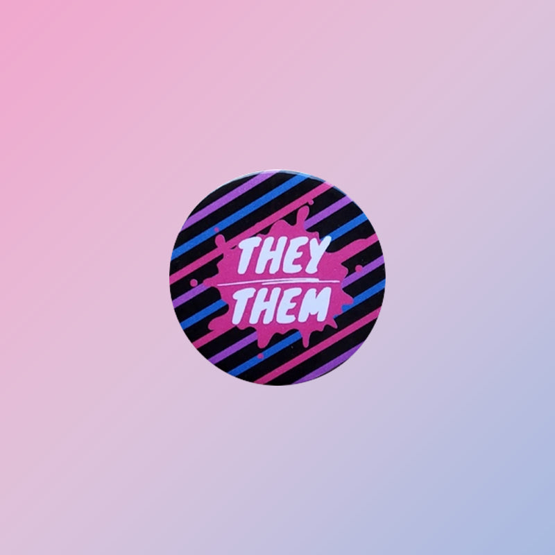 Bisexual They Them pin