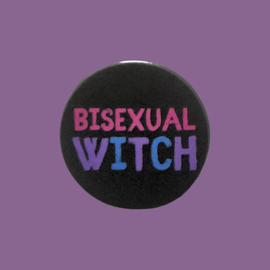 Bisexual Witch Pin Badges, Witch Badges Bisexual Pin Badge