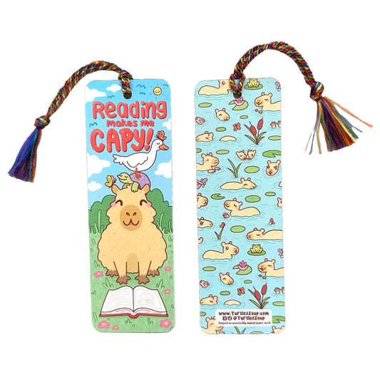 Reading Makes Me Capy Bookmark