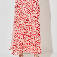 Cherry Print Maxi Skirt
