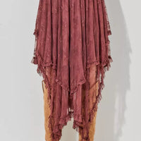 Embellished Lace Hem Skirt