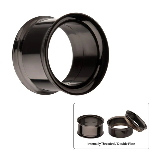 0g Black PVD Titanium Machinehead