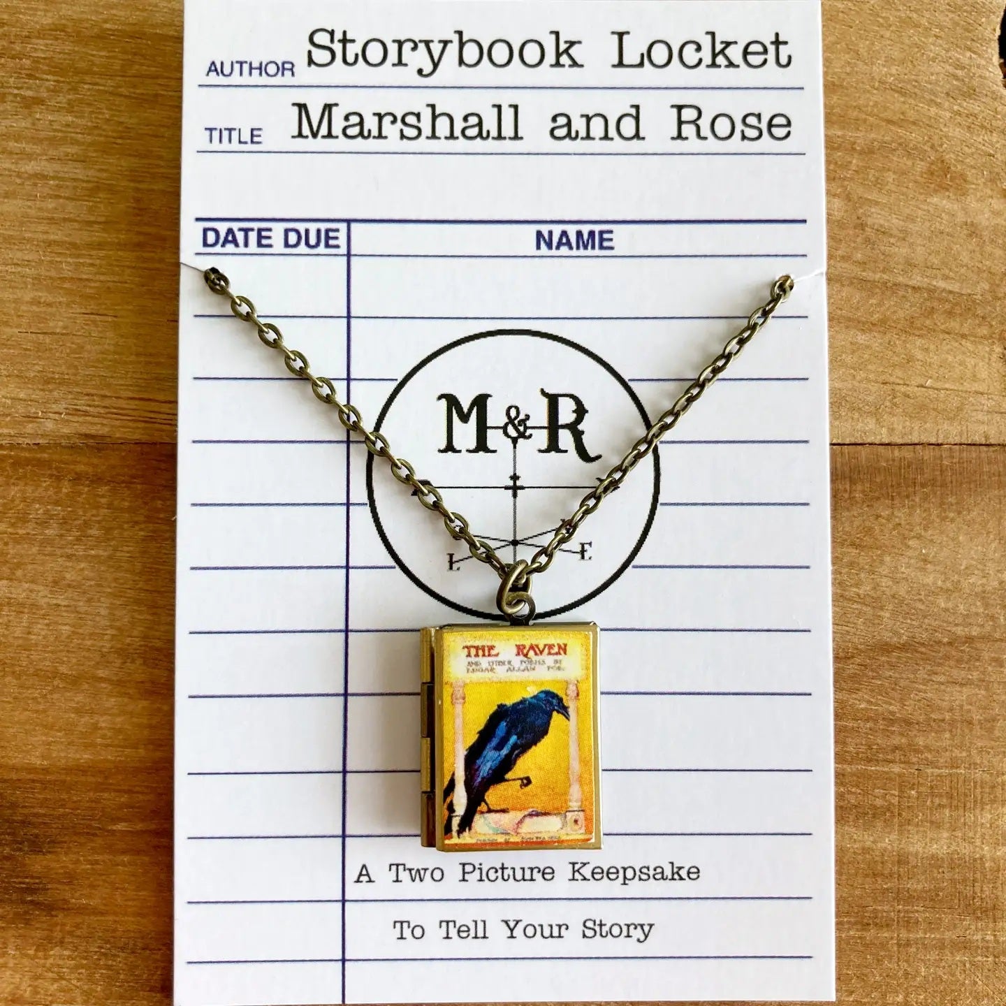 Book Locket The Raven