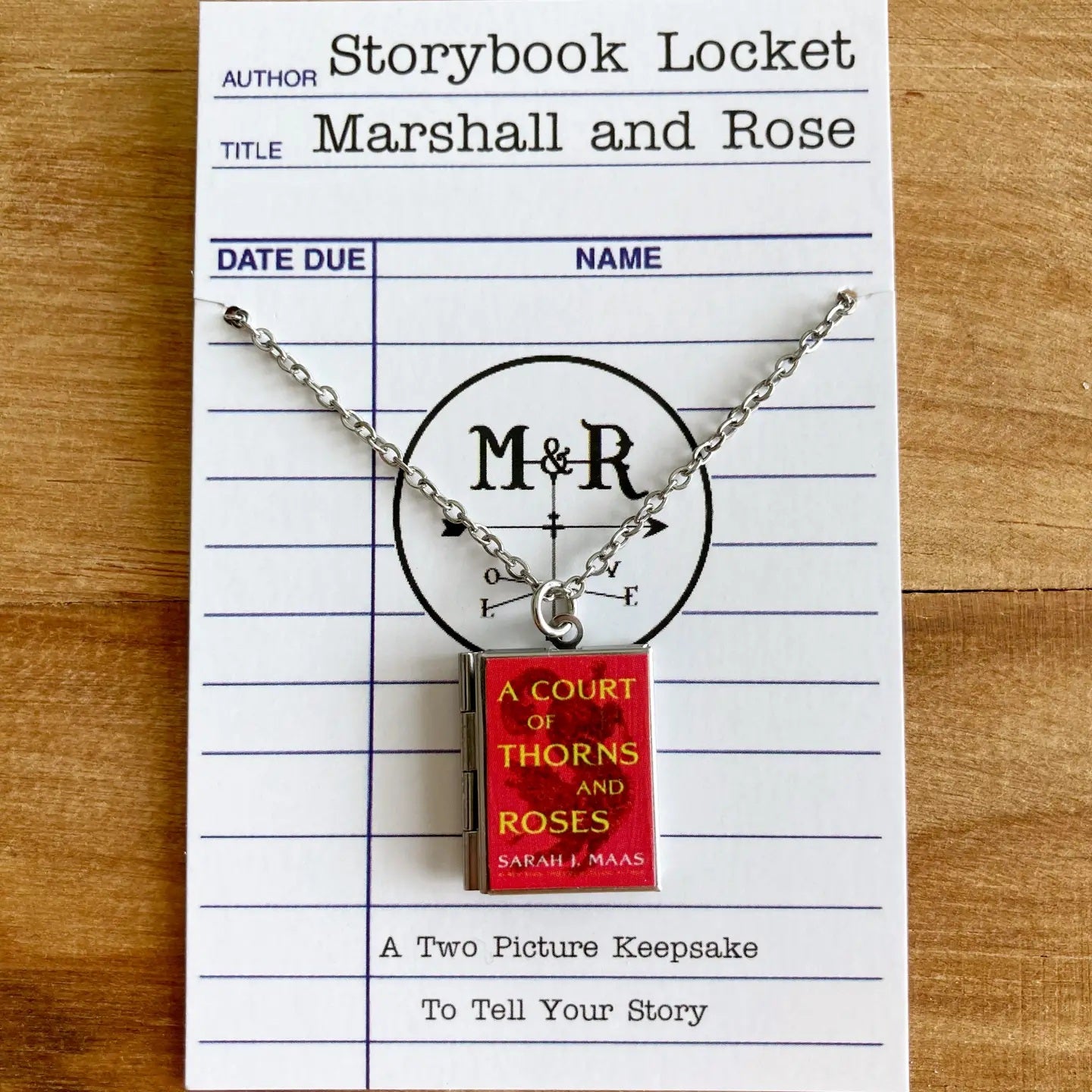Book Locket A Court of Thorns and Roses