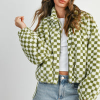 Checker Teddy Jacket