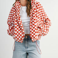 Checker Teddy Jacket