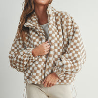 Checker Teddy Jacket