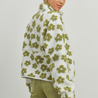 Daisy Flower Fleece Sherpa Jacket