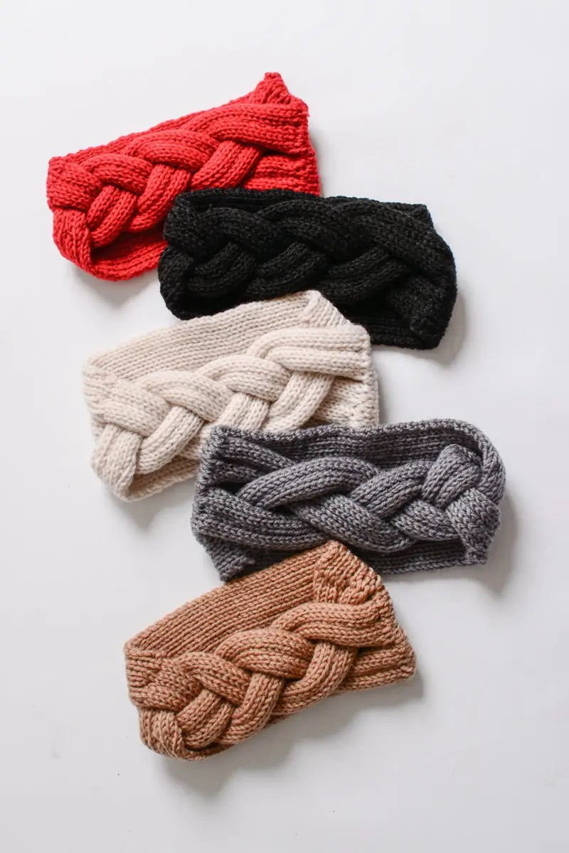 Braid Front Knit Black