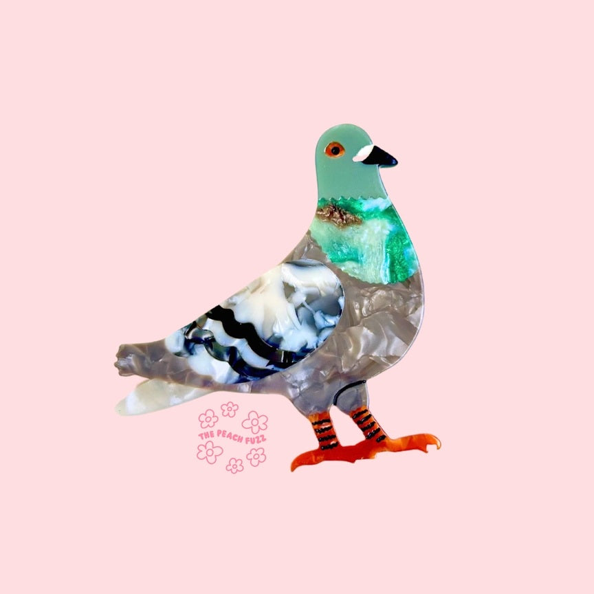 Pigeon Brooch