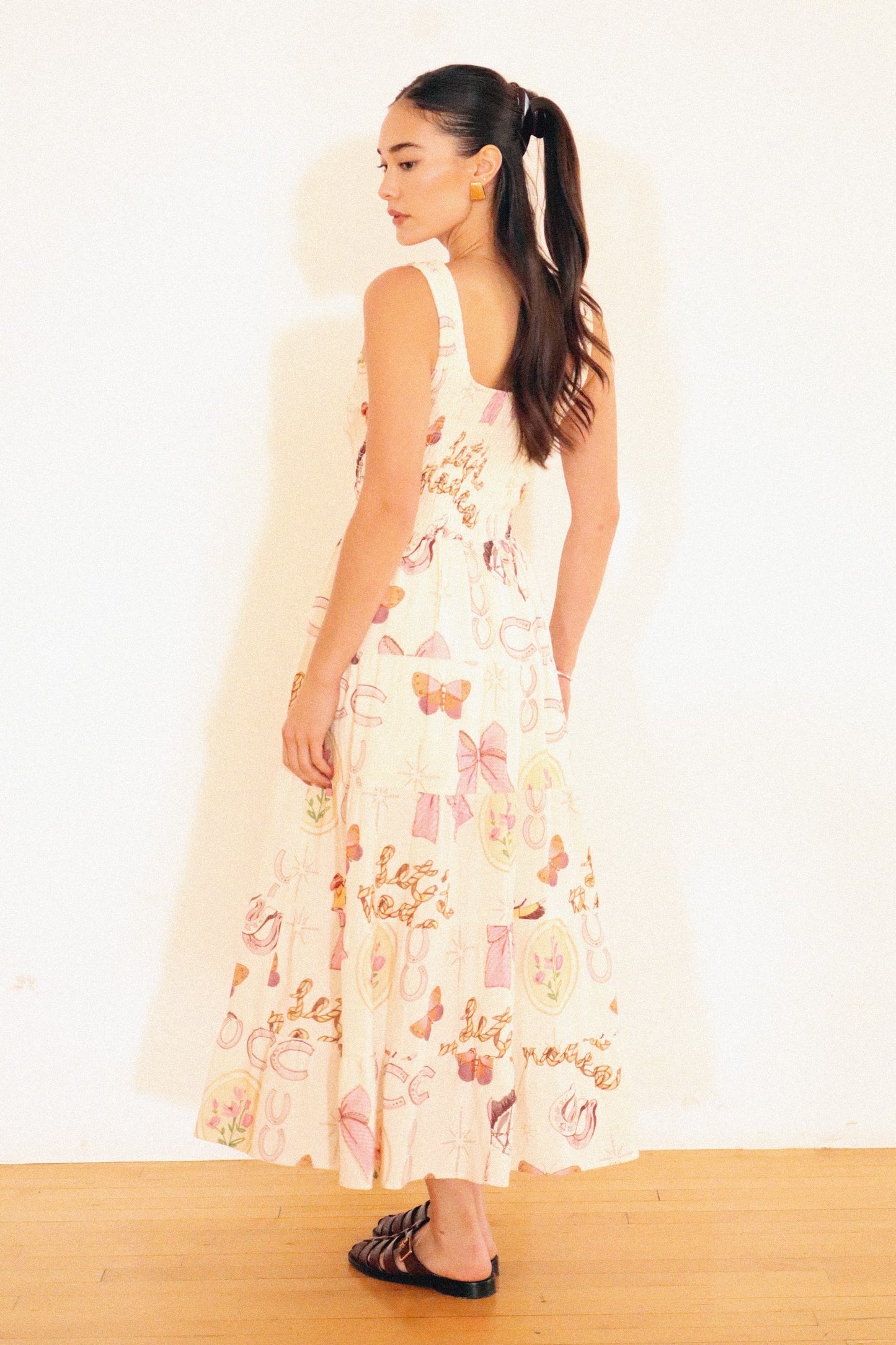 Western Smocked Long Dress