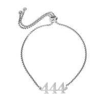 Stainless Steel Angel Number Bracelet 444