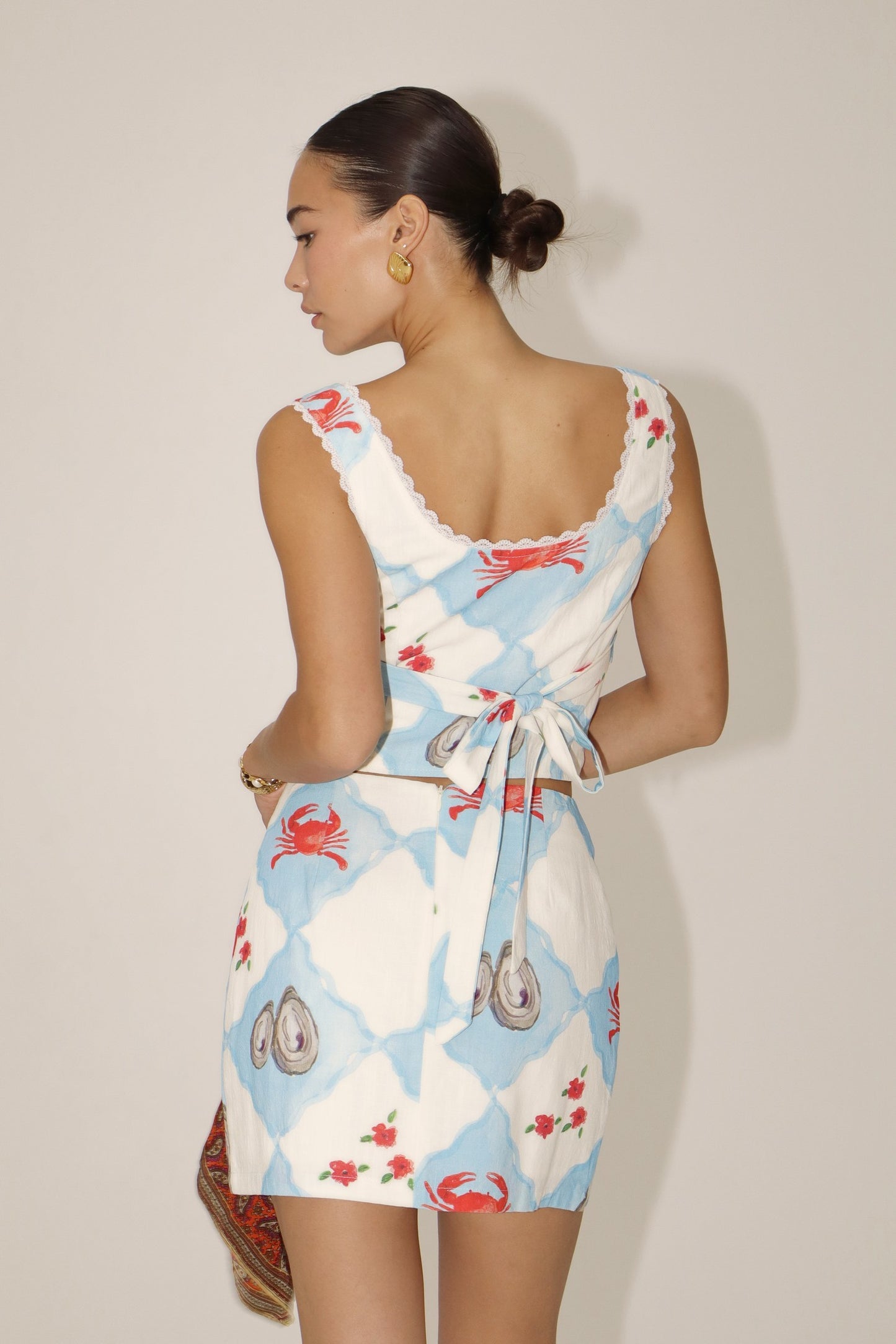 Coastal Charm Keyhole Crop Top