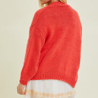 Knit Cardigan With Bubble Sleeve