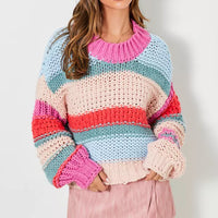 Colorblock Knit Sweater