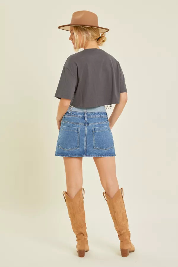 Howdy Graphic Top W Rhinestone Detail