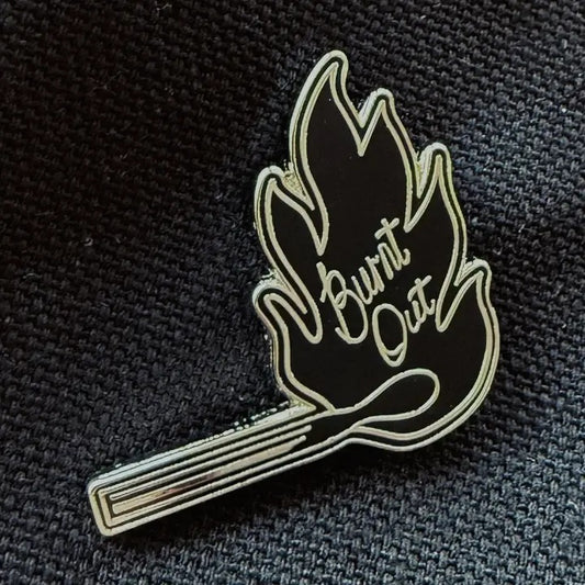 Burnt Out Enamel Pin
