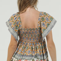 SS TOP W SWEETHEART NECKLINE
