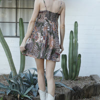 Spaghetti Strap Dress With Tie Bust And Tassle