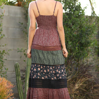 Twist Front Spaghetti Strap Maxi Dress