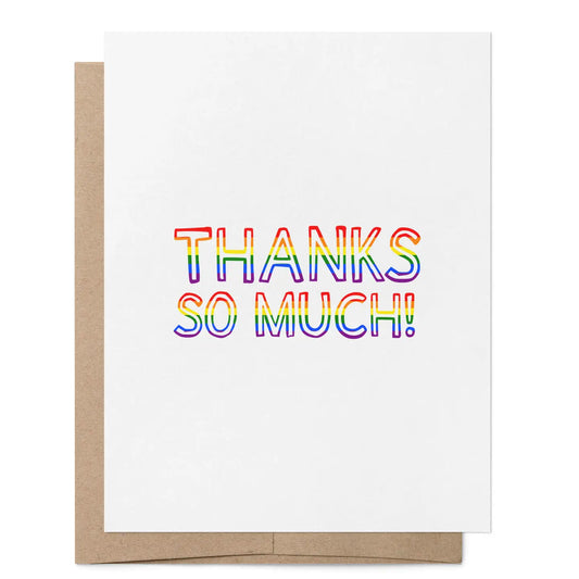 Thanks So Much Lgbtq+ Greeting Card