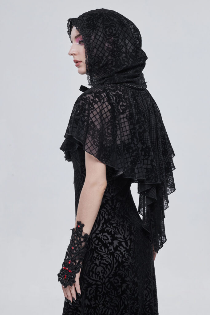 Black Lace Rennaissance Cape