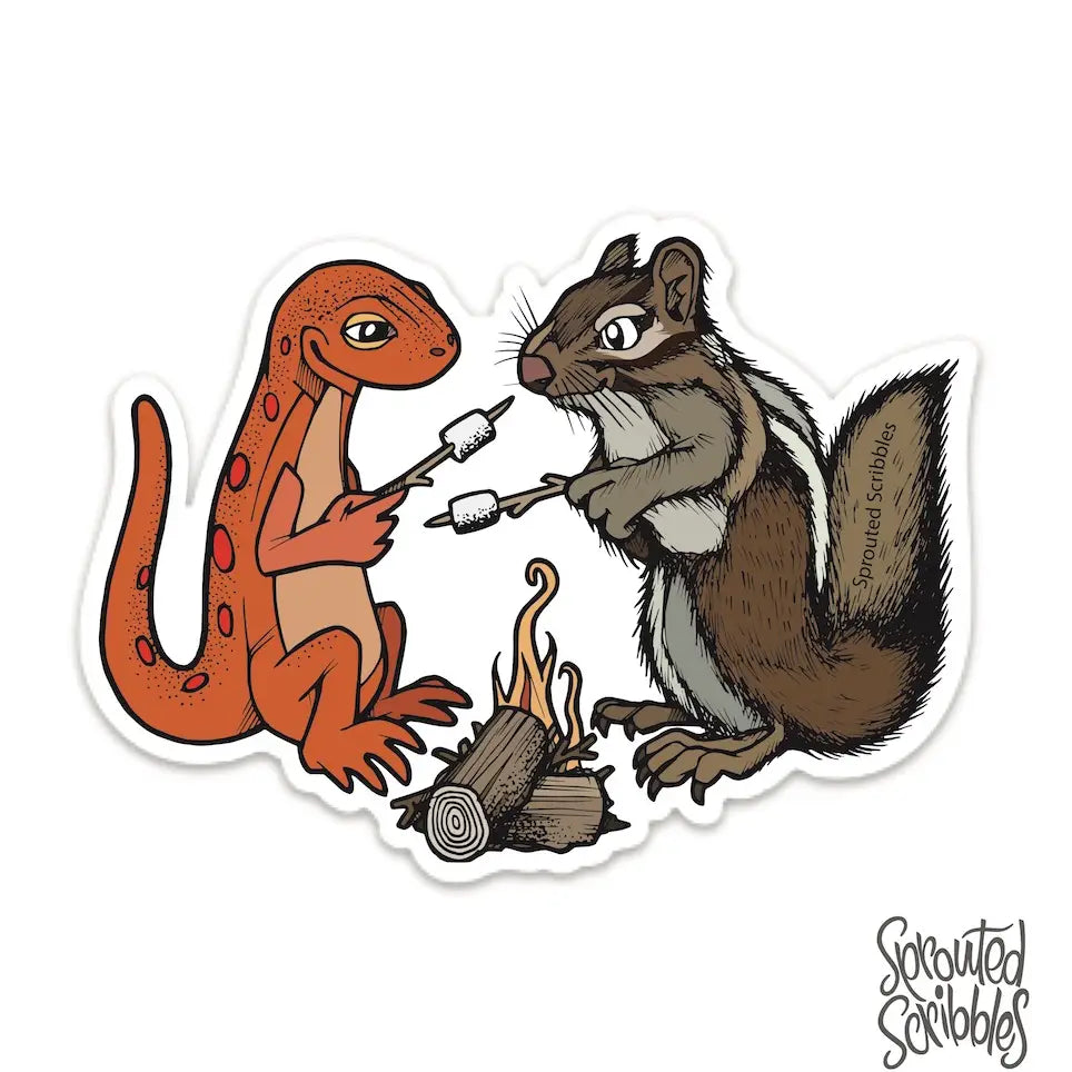 Campfire Friends Sticker
