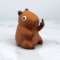 Capybara Middle Finger Figurine