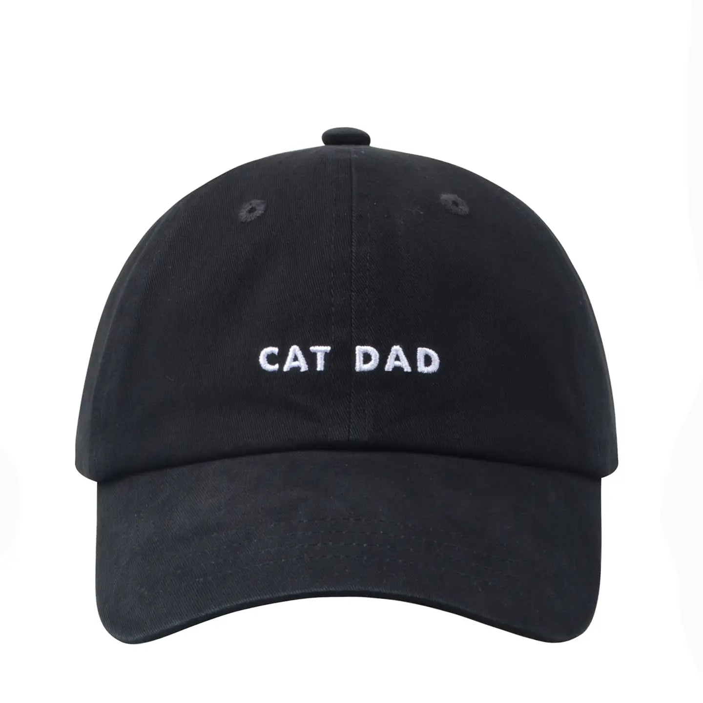 Hatphile Cat Dad Soft Baseball Cap