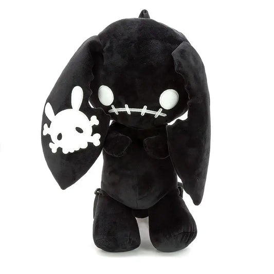Black Naughty Bunny Stuffed Backpack