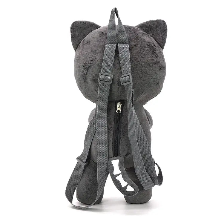 Skeleton Kitten Plushy Backpack