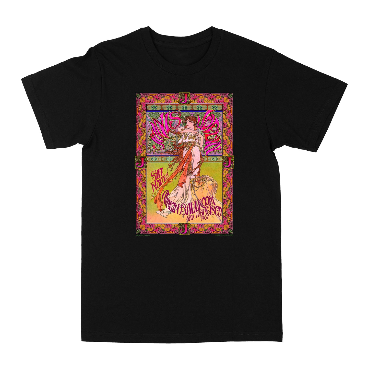 Janis Joplin Concert Poster Band Tee