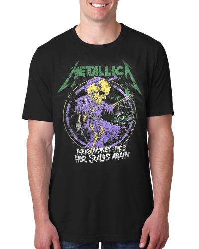 Metallica Tip Her Scales Black Tshirt