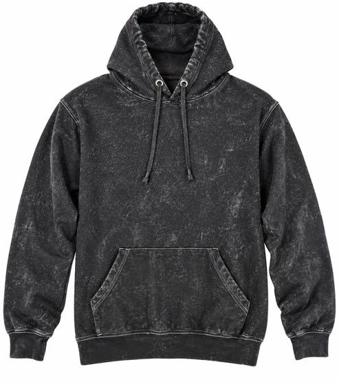 Black Speckled Mineral Wash Hoodie Youth