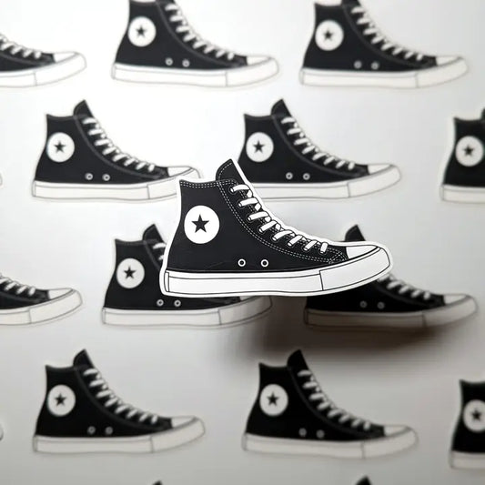 Classic Canvas High-Top Shoe Sticker