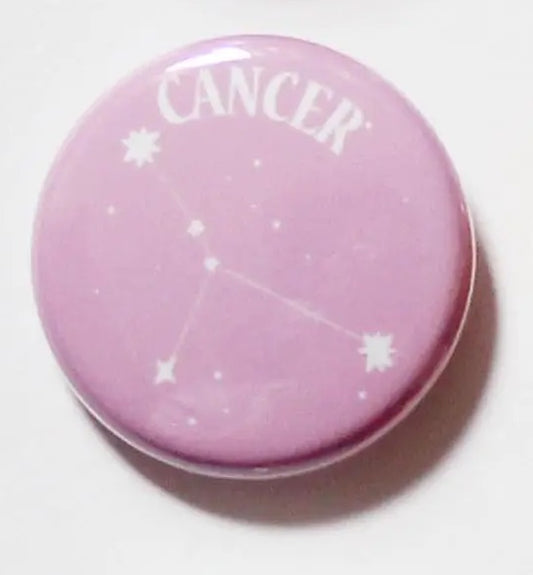 Colorful Zodia Cancer Button.
