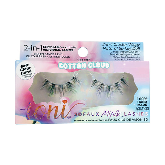 2 In 1 Cluster Wispy Natural Spikey Doll Lashes