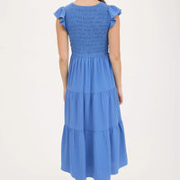 Flutter Sleeve Maxi Dress