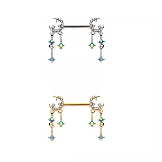 CRESCENT MOON DANGLE NIPPLE