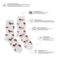 Weiner Dog Hot Dog Socks