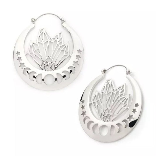 Crystal Moon Phase Cutout Hangers