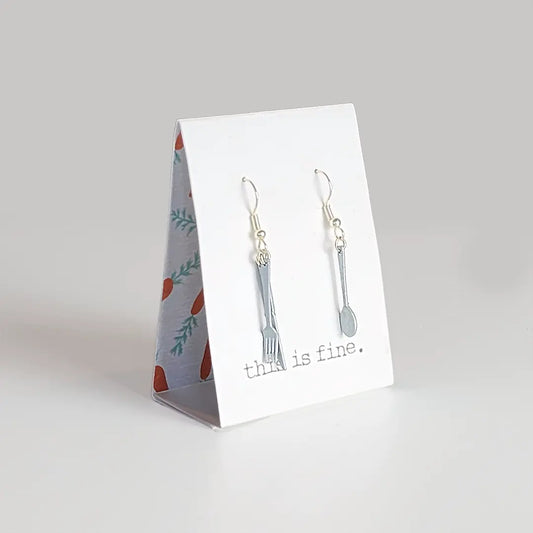 Fork My Life Earrings