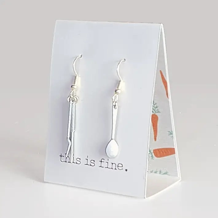 Fork My Life Earrings