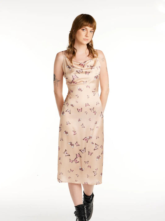 Butterfly Slip Dress