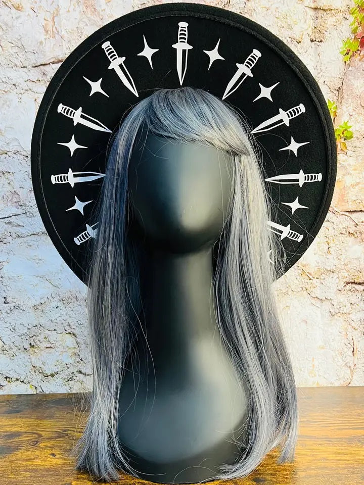 Dagger Halo Flat Top Hat