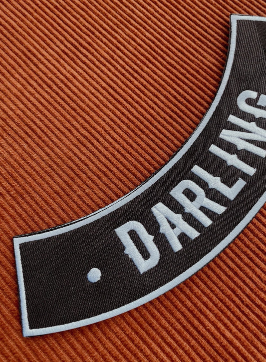 Large Embroidered Iron-On Patch - Darling