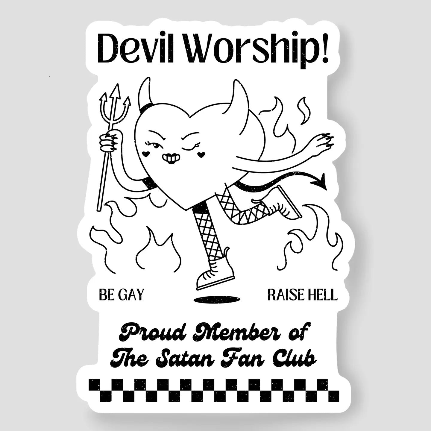 Devil Worship Sticker
